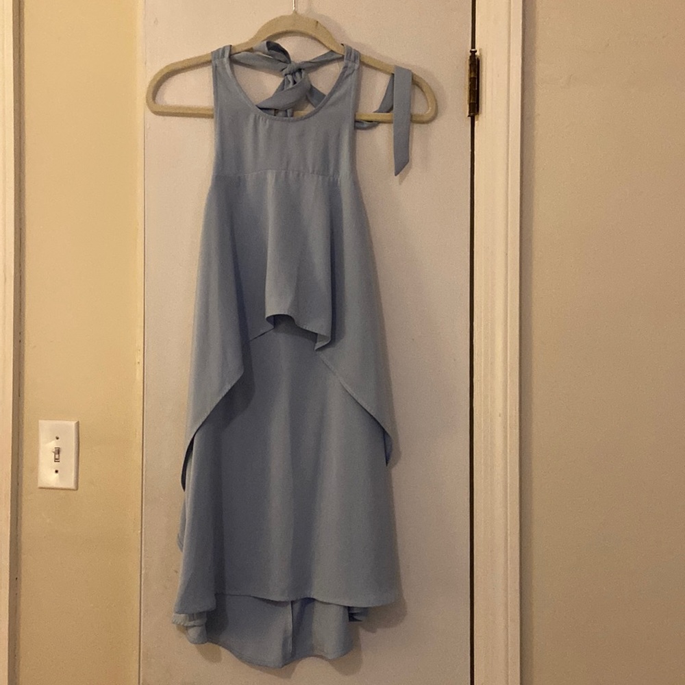 Blue mini dress